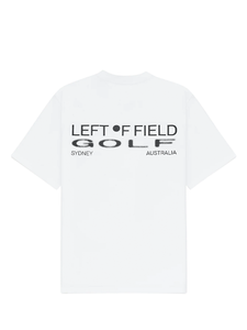 Left Of Field Golf Sprayed T-Shirt - White