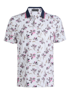 G/FORE Iris Tech Stretch Jersey Polo - Snow