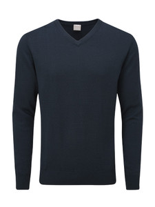 Ping Sullivan V-Neck Wool Blend Sweater - Navy