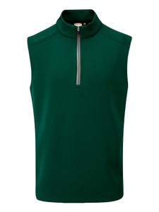 Ping Ramsey Half-Zip Ribbed Fleece Vest - Pine