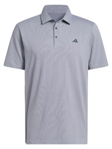 adidas Performance Textured Polo Shirt - White/Collegiate Navy