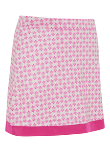 Callaway Women's Deco Geo Print 16-Inch Skort - Fuchsia Purple