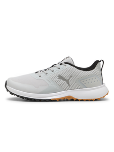 Puma FUSION Grip 6 Wide Golf Shoes - Feather Grey/Puma Black