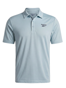 Reebok Solid Pique Polo Shirt - Ice Blue