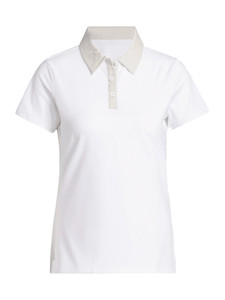 adidas Womens Ultimate365+ Grid Climacool Polo - Wonder Alumina