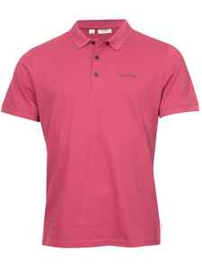 Calvin Klein Brookview Cotton Blend Pique Polo - Mauve