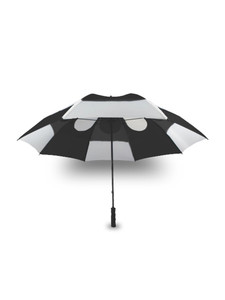 GustBuster Pro Series Gold Umbrella 68 Inch Black/White