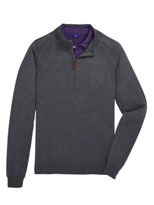 FootJoy Wool Blend Half Zip Pullover - Heather Charcoal