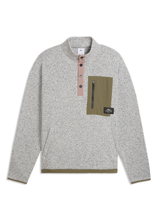 Puma x Gumtree Golf And Nature Club 1/4-Zip - Warm White Heather