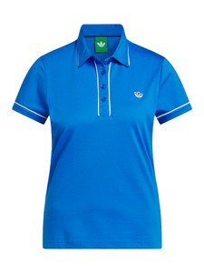 adidas Originals Womens Solid Polo - Bluebird