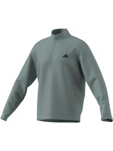 adidas Ultimate365 DWR Textured Quarter Zip Pullover - Wonder Sage