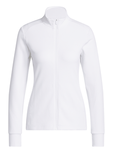 adidas Womens Performance Texture Full Zip Jacket - White