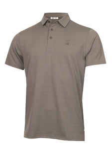 Calvin Klein Webster Self Stripe Polo - Grey