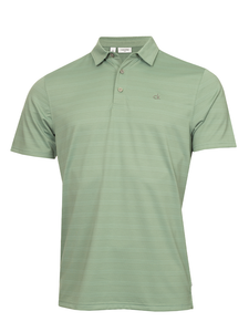 Calvin Klein Webster Self Stripe Polo - Sage