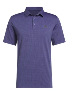 adidas Performance Textured Polo Shirt - Dual Indigo/Black