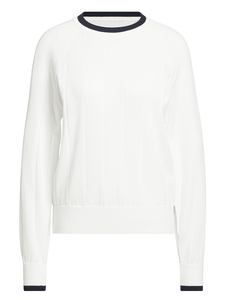 adidas Womens Ultimate365+ Knit Crew Sweater - White