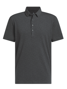 adidas Ultimate365+ Climacool Butterspun Break Out Print Polo Shirt - Carbon