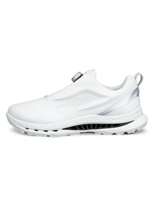 Ecco M BIOM C5 Performance BOA Golf Shoes - White/Buffed Silver