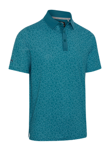 Callaway Confetti Tee Print Polo - Blue Coral