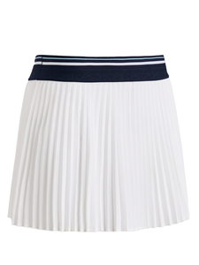 G/FORE Women's Micropleat Stretch Woven Highwaisted 15" Skort - Snow