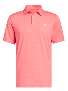 adidas Performance Textured Polo Shirt - Frozen Turbo/Pure Turbo