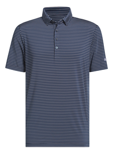 adidas Ultimate365+ Three Colour Stripe Polo Shirt - Collegiate Navy/White
