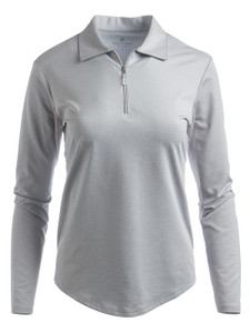 Bette & Court Women's Cool Elements Swing Polo - Feather Grey