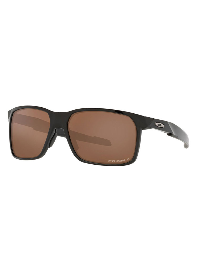 Oakley Portal X Sunglasses - Polished Black w/ Prizm Tungsten Polarised