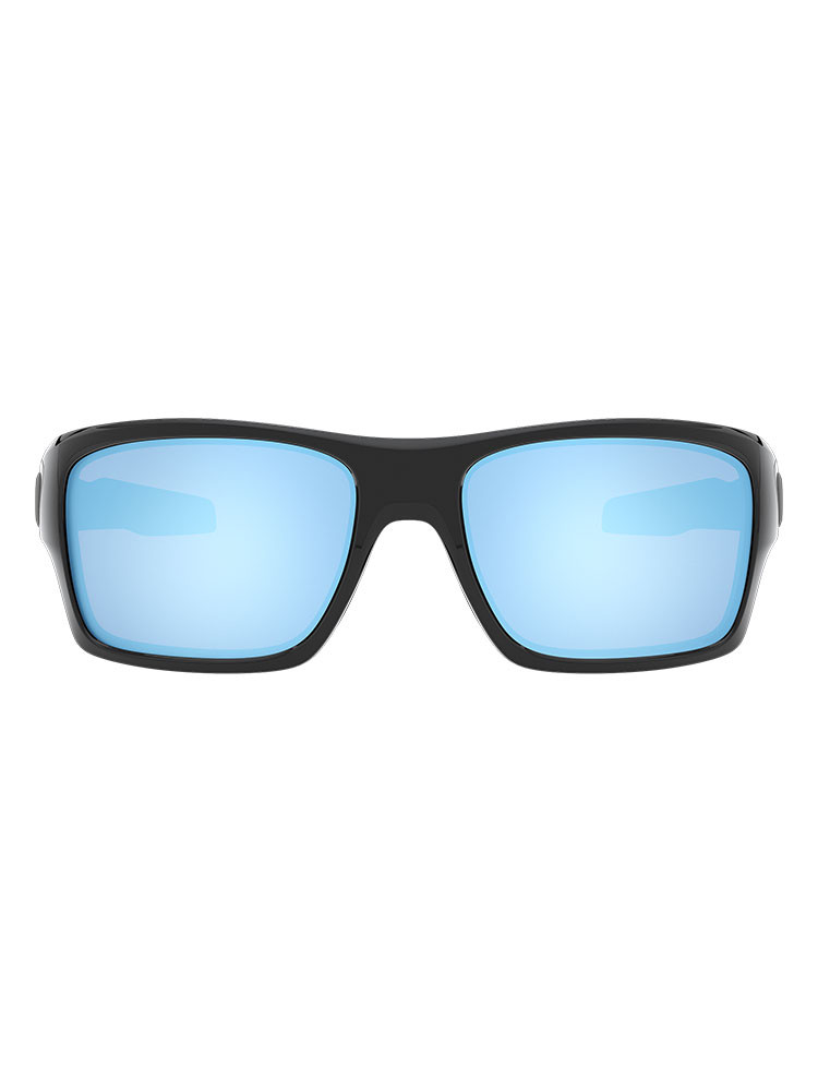 Oakley Turbine Sunglasses - Polished Black w/ Prizm Deep Water Polarised