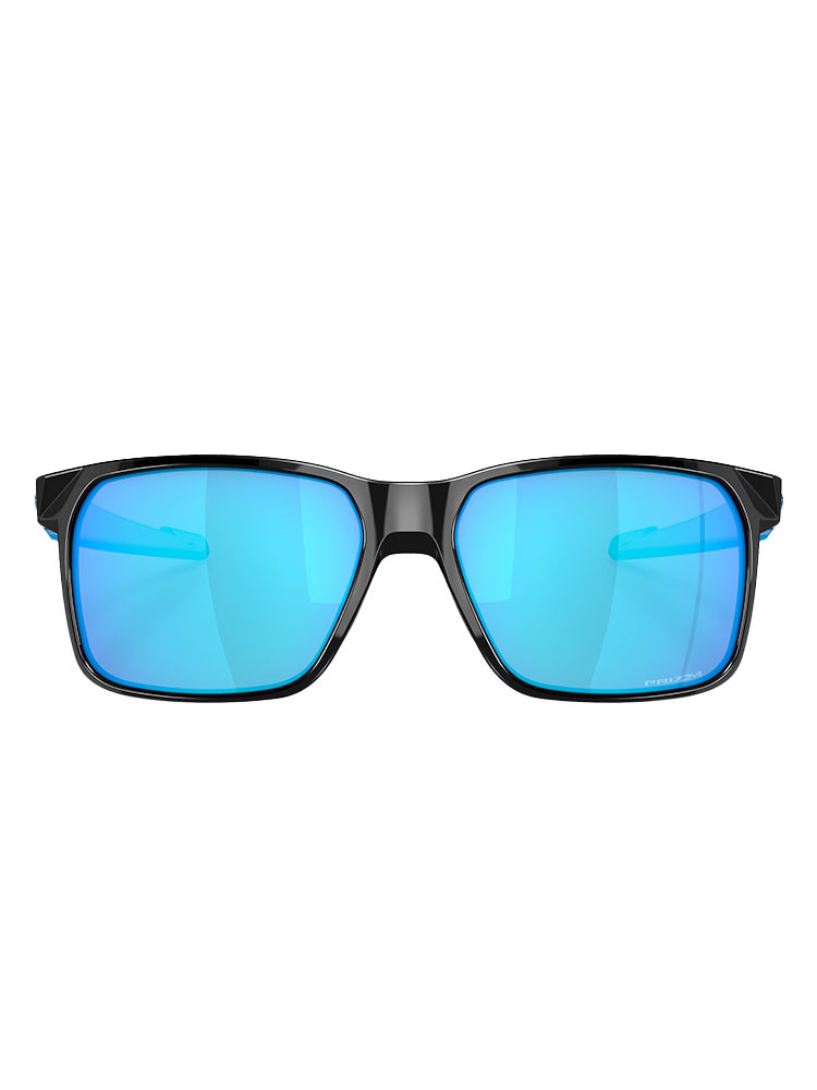 Oakley Portal X Sunglasses - Polished Black w/ Prizm Sapphire