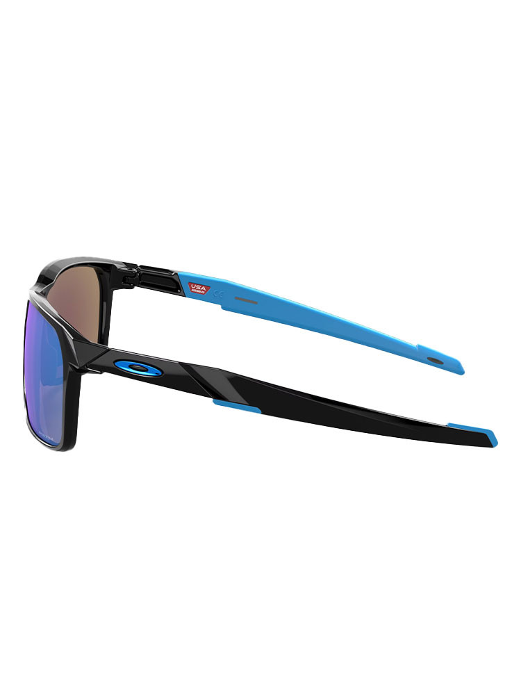 Oakley Portal X Sunglasses - Polished Black w/ Prizm Sapphire