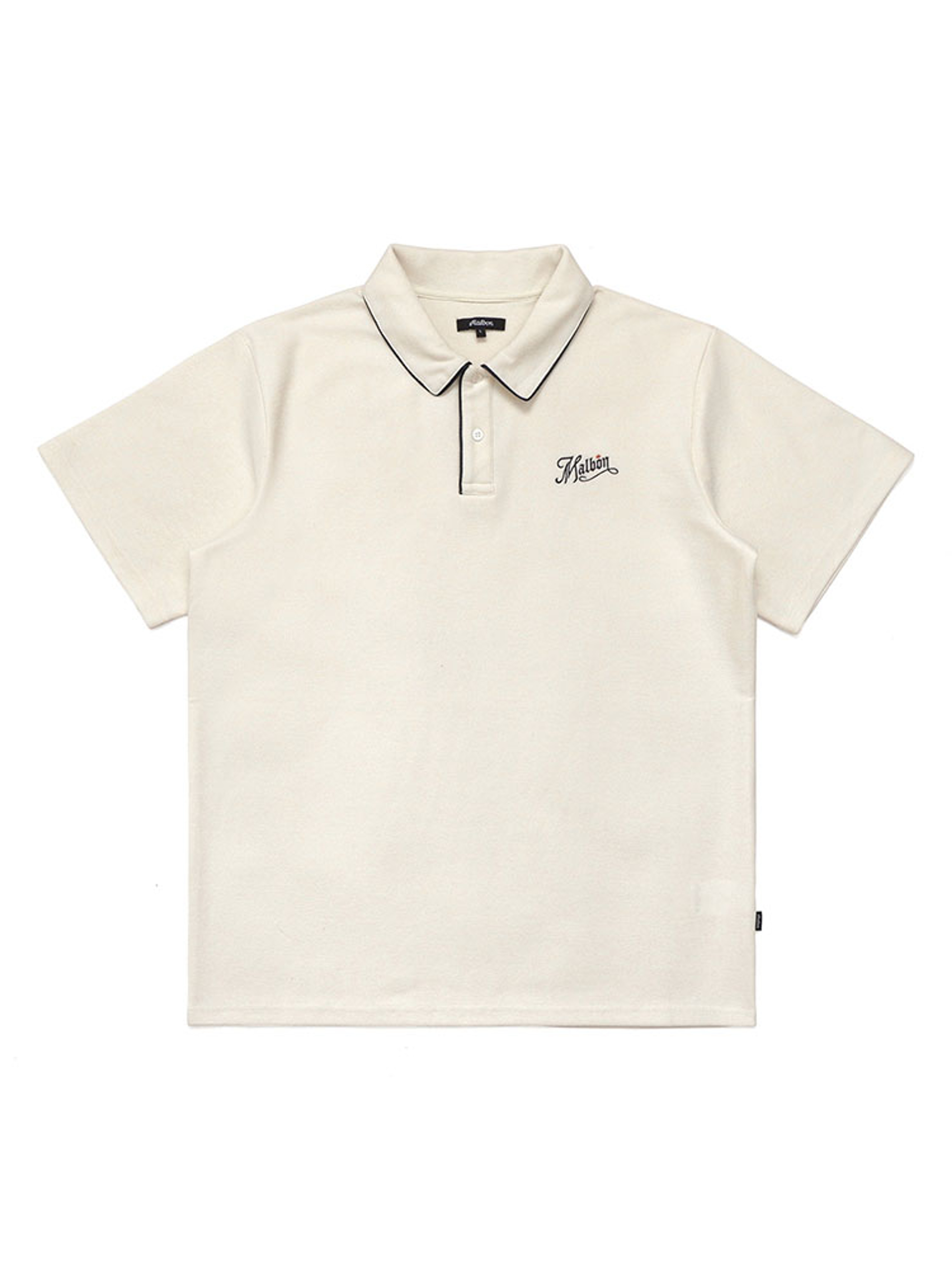 Malbon Alps Pique Polo - Ivory