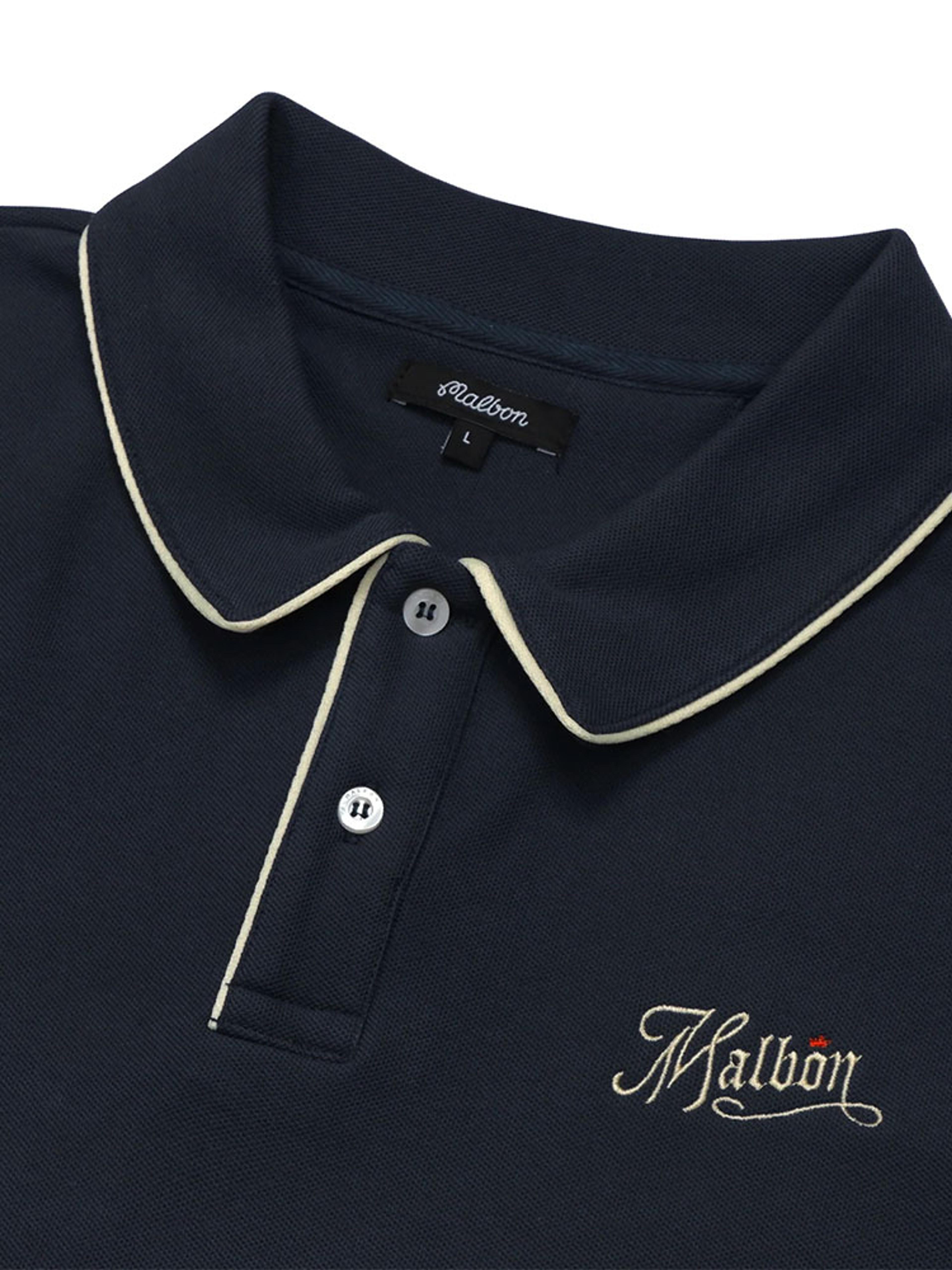 Malbon Alps Pique Polo - Slate