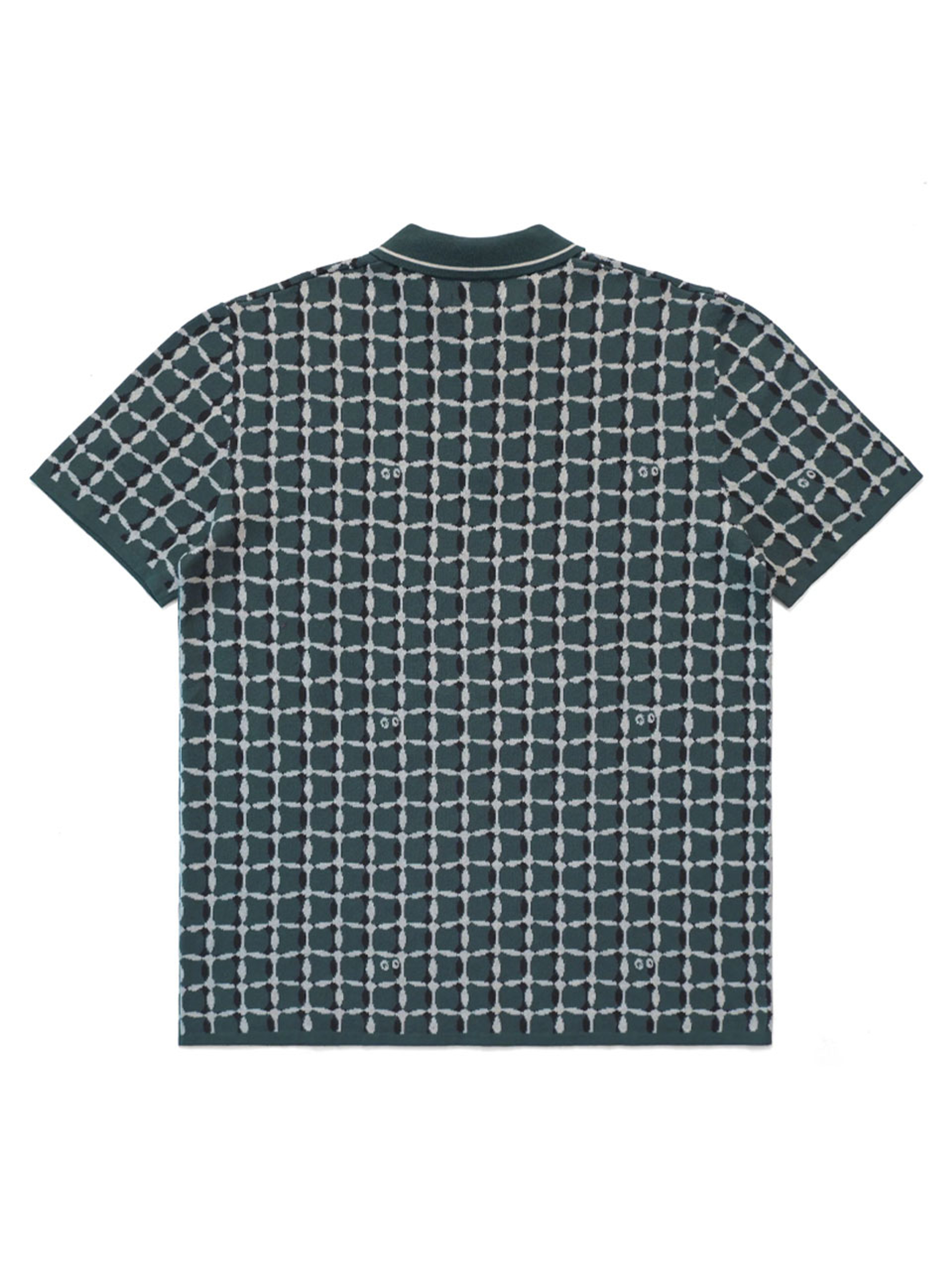 Malbon Bucket Weave Polo - Bistro Green