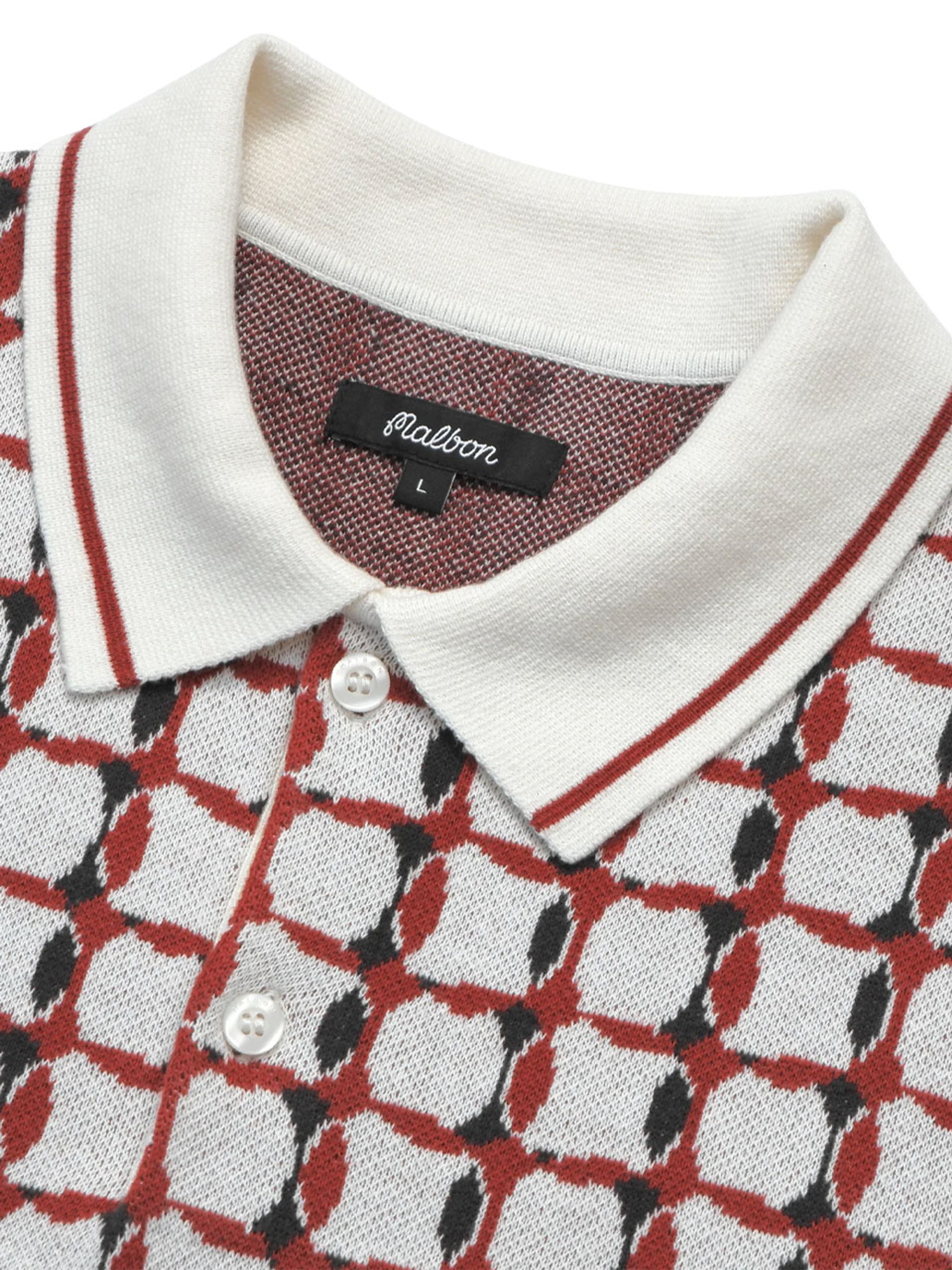 Malbon Bucket Weave Polo - Rooibos Tea