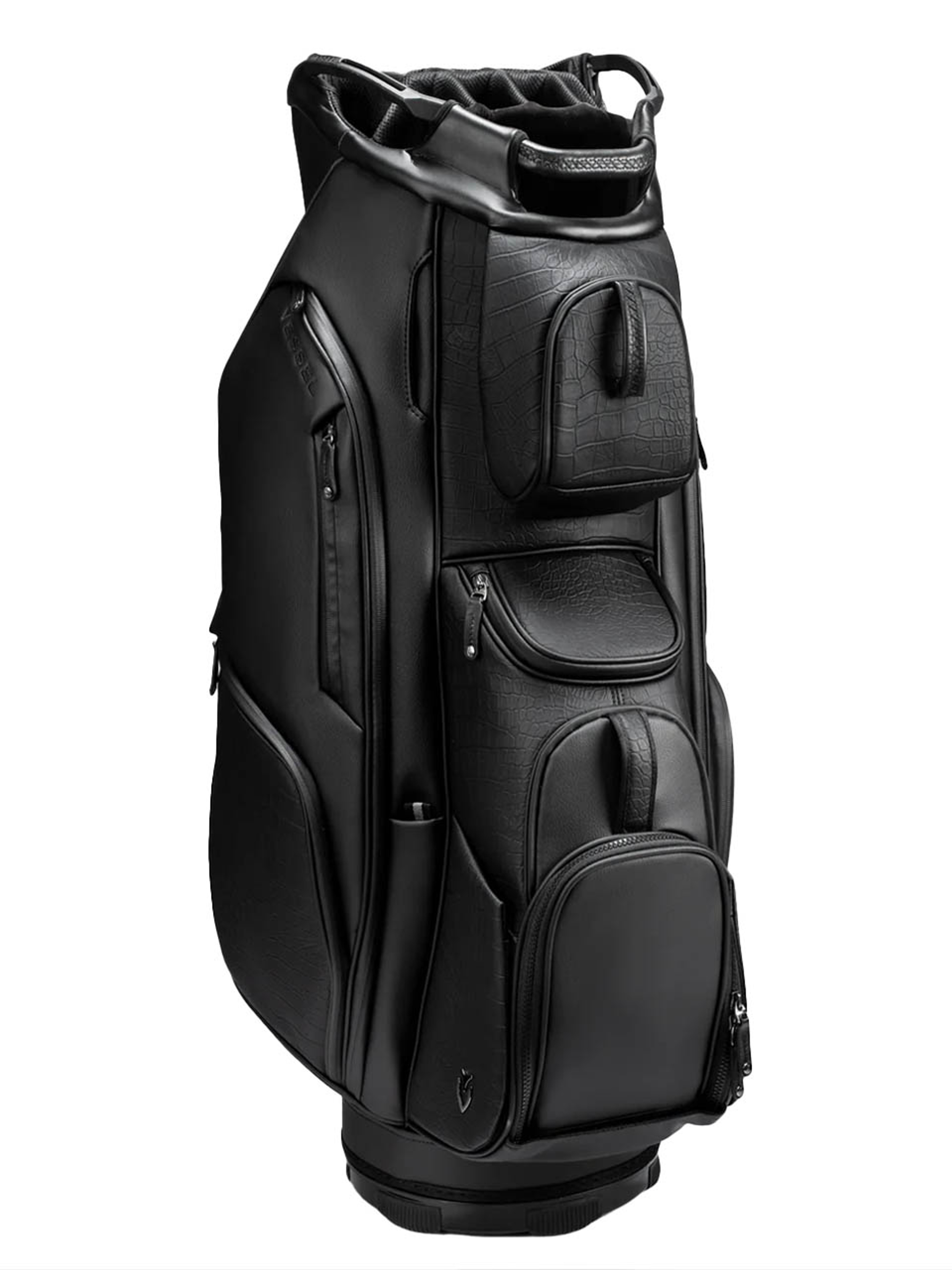 Vessel Lux Pro Cart Bag - Black/Chrome