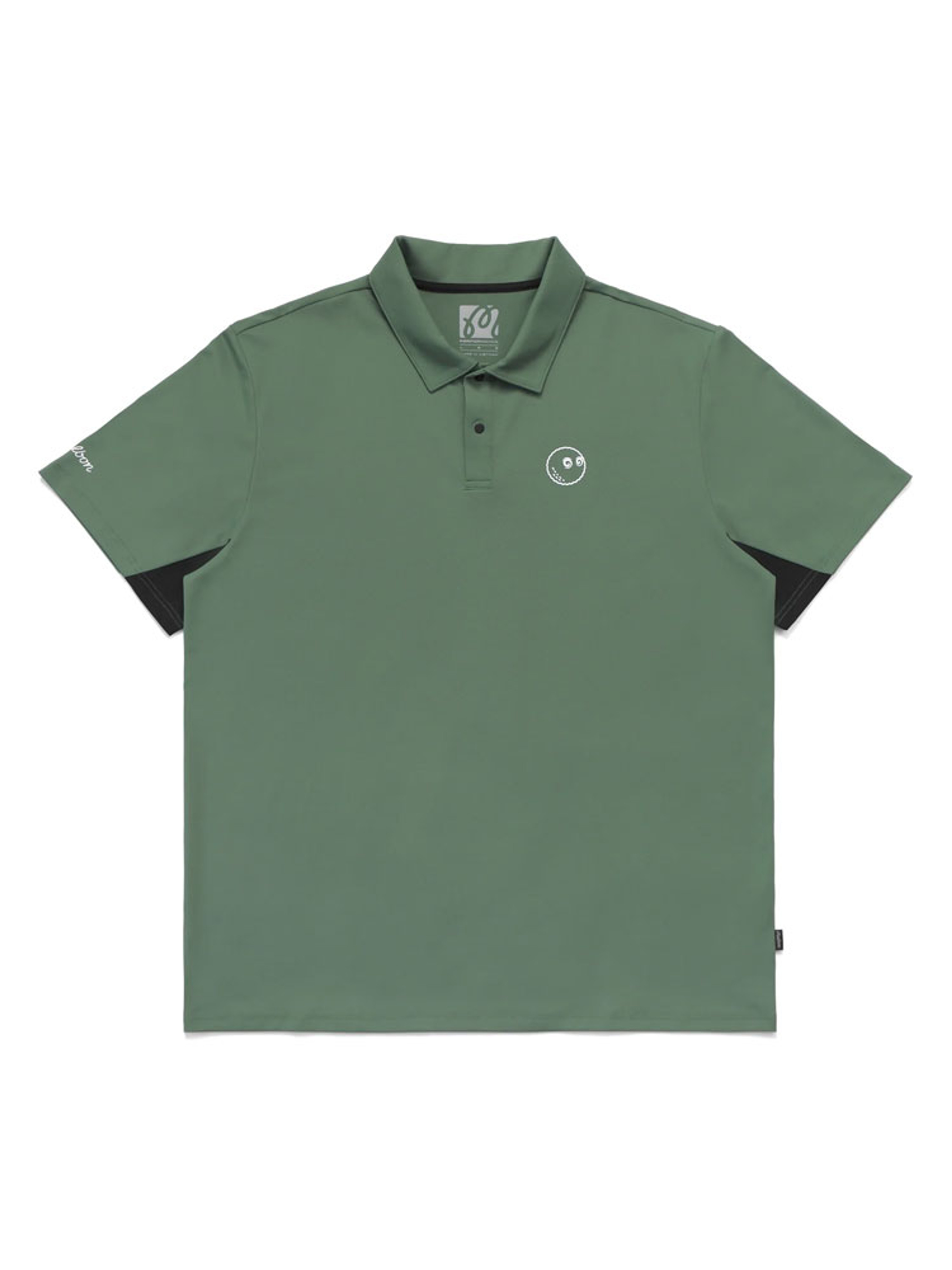 Malbon Performance Pique Polo - Forest/Black