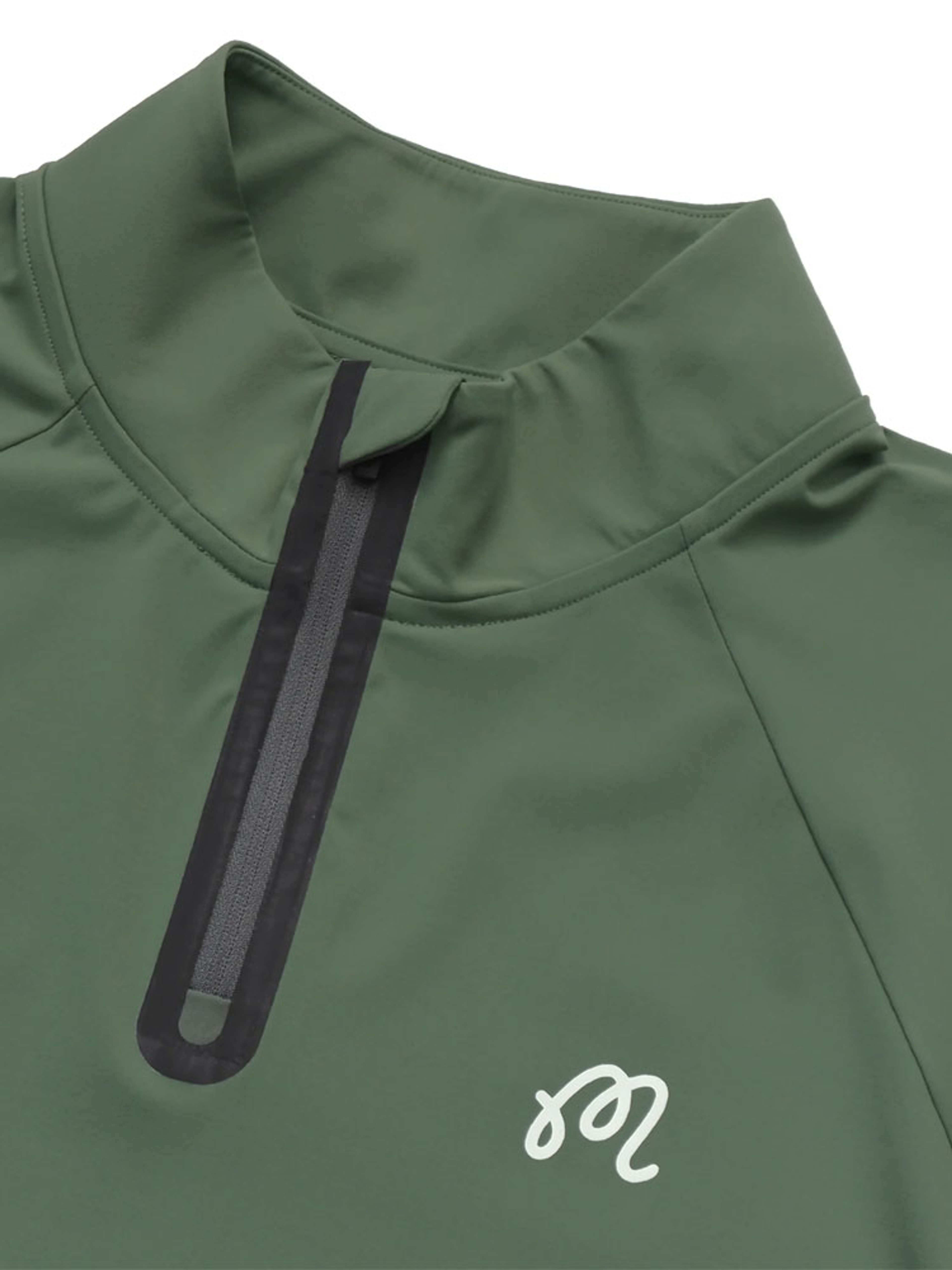 Malbon Performance Raglan Quarter Zip - Forest