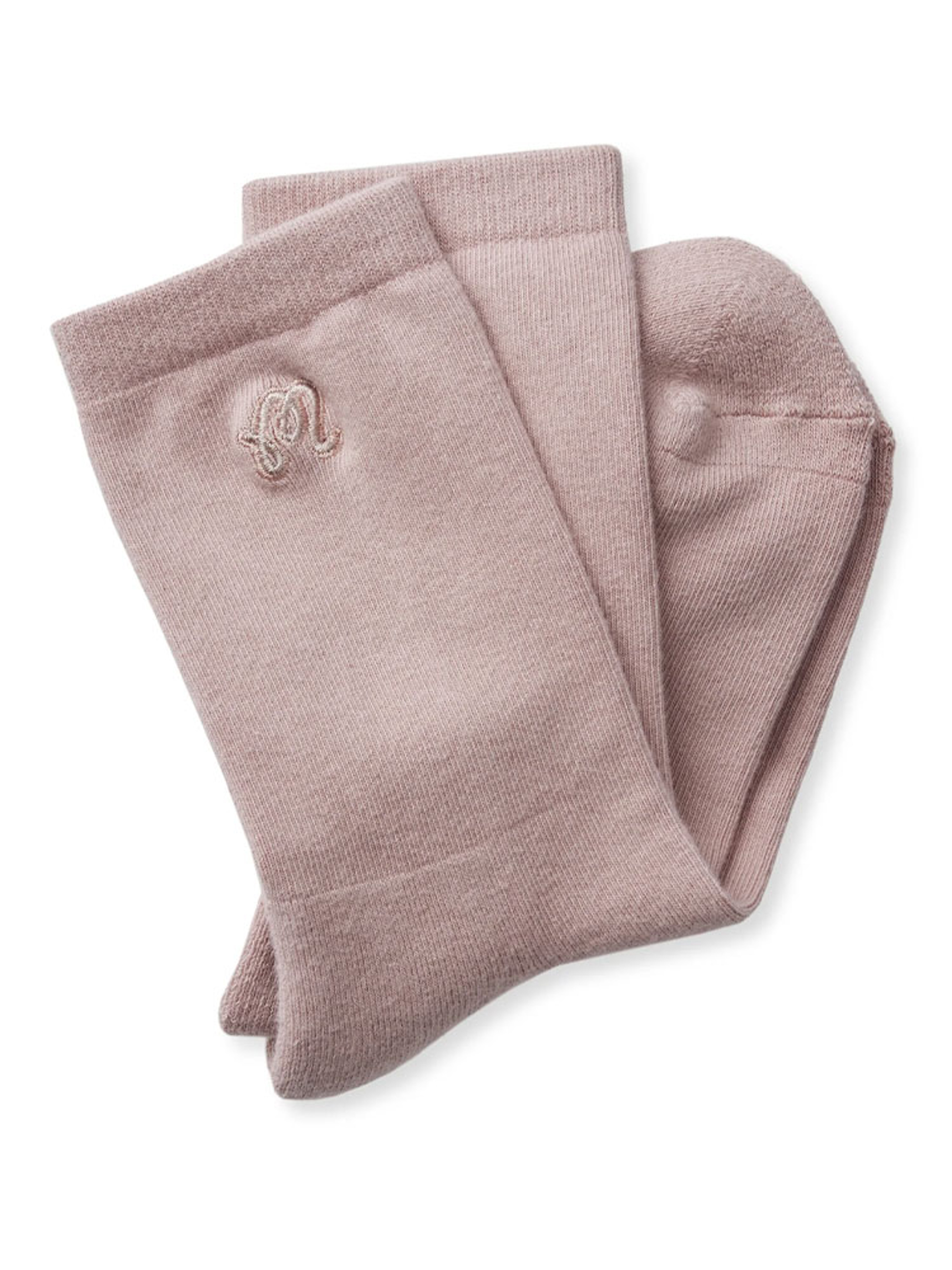 Malbon Womens Hailey Crew Sock - Dusty Rose