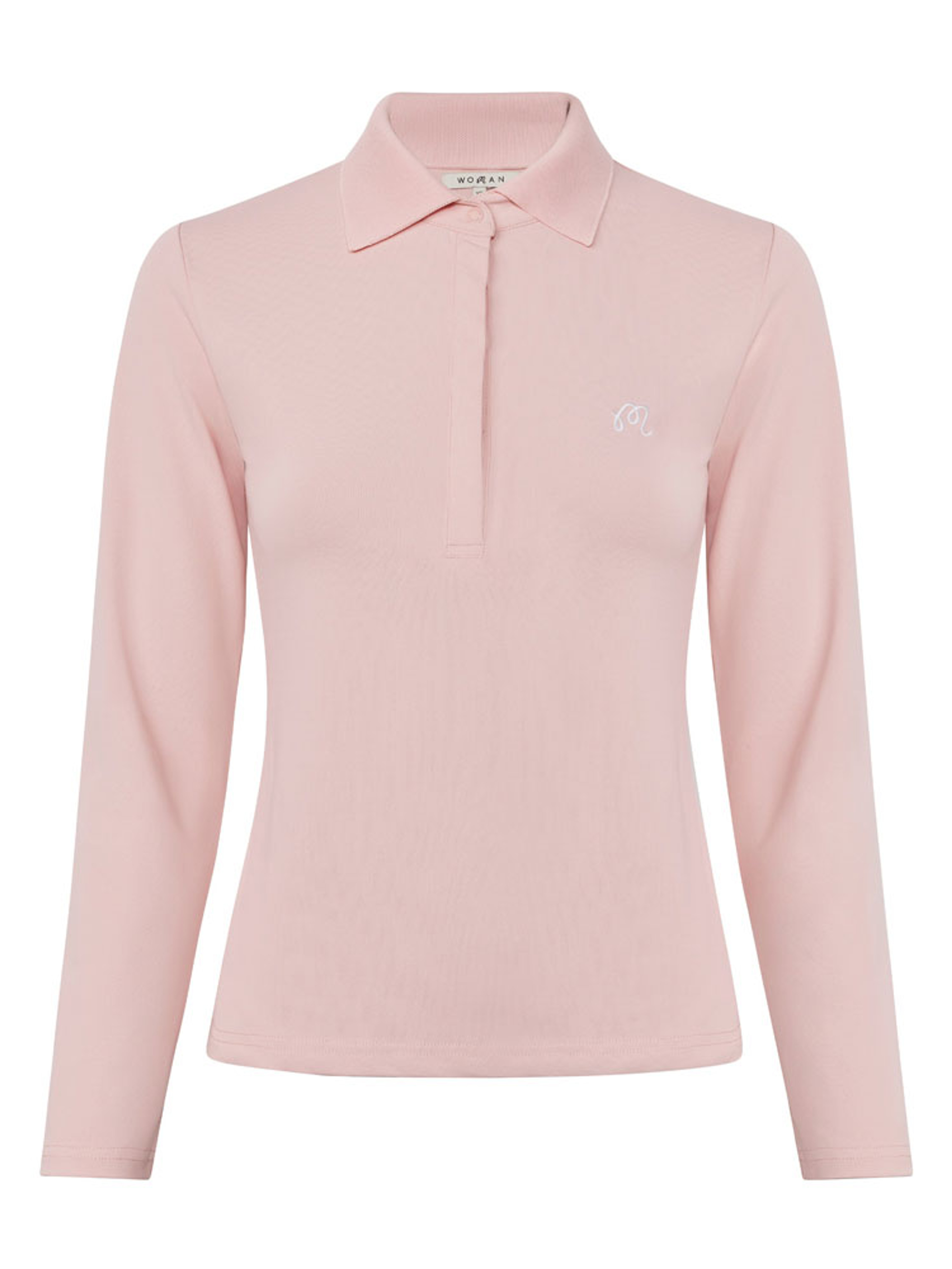 Malbon Womens Venus Long Sleeve Polo - Dusty Rose