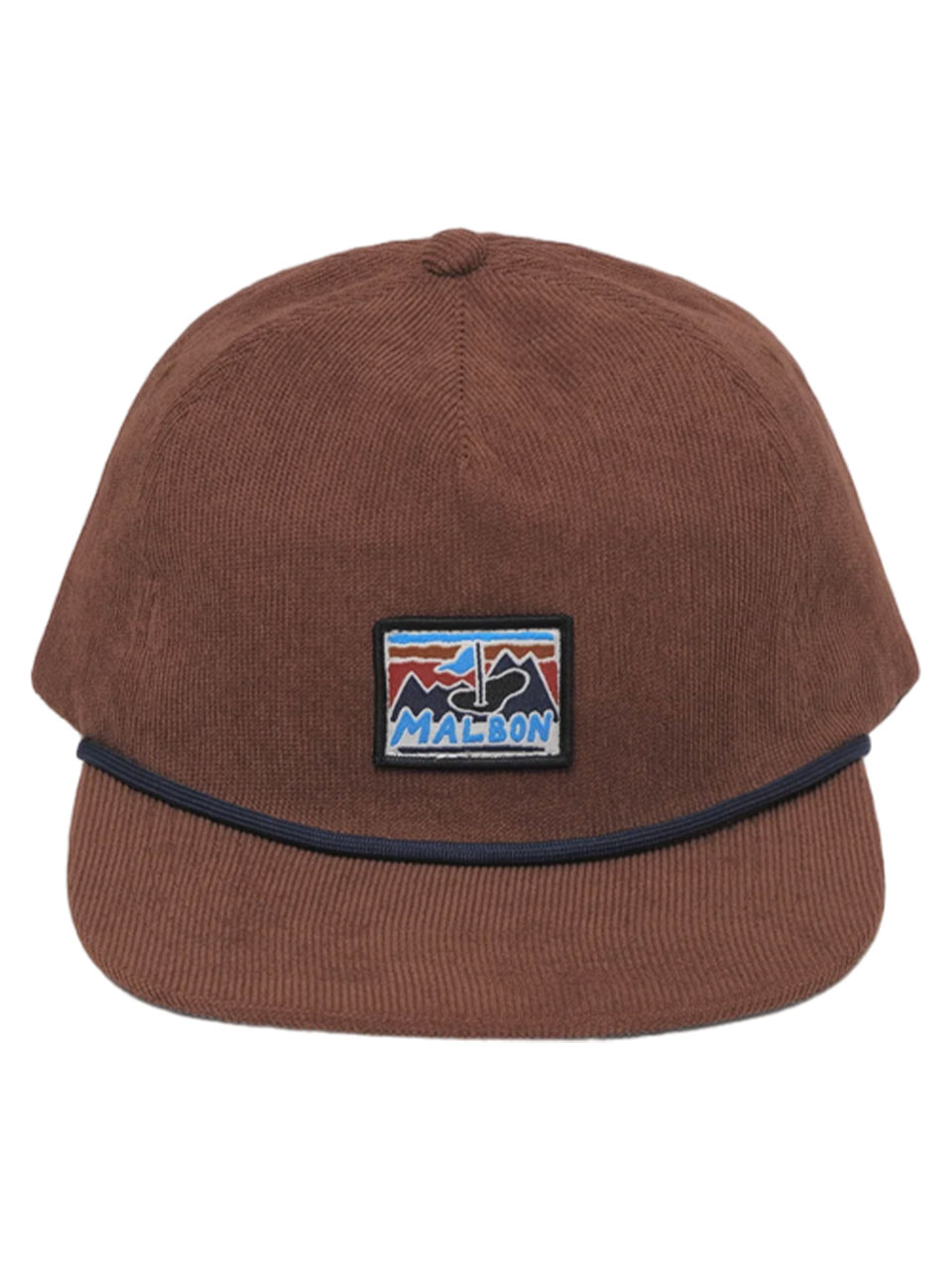 Malbon Glacier Corduroy Rope Hat - Brown
