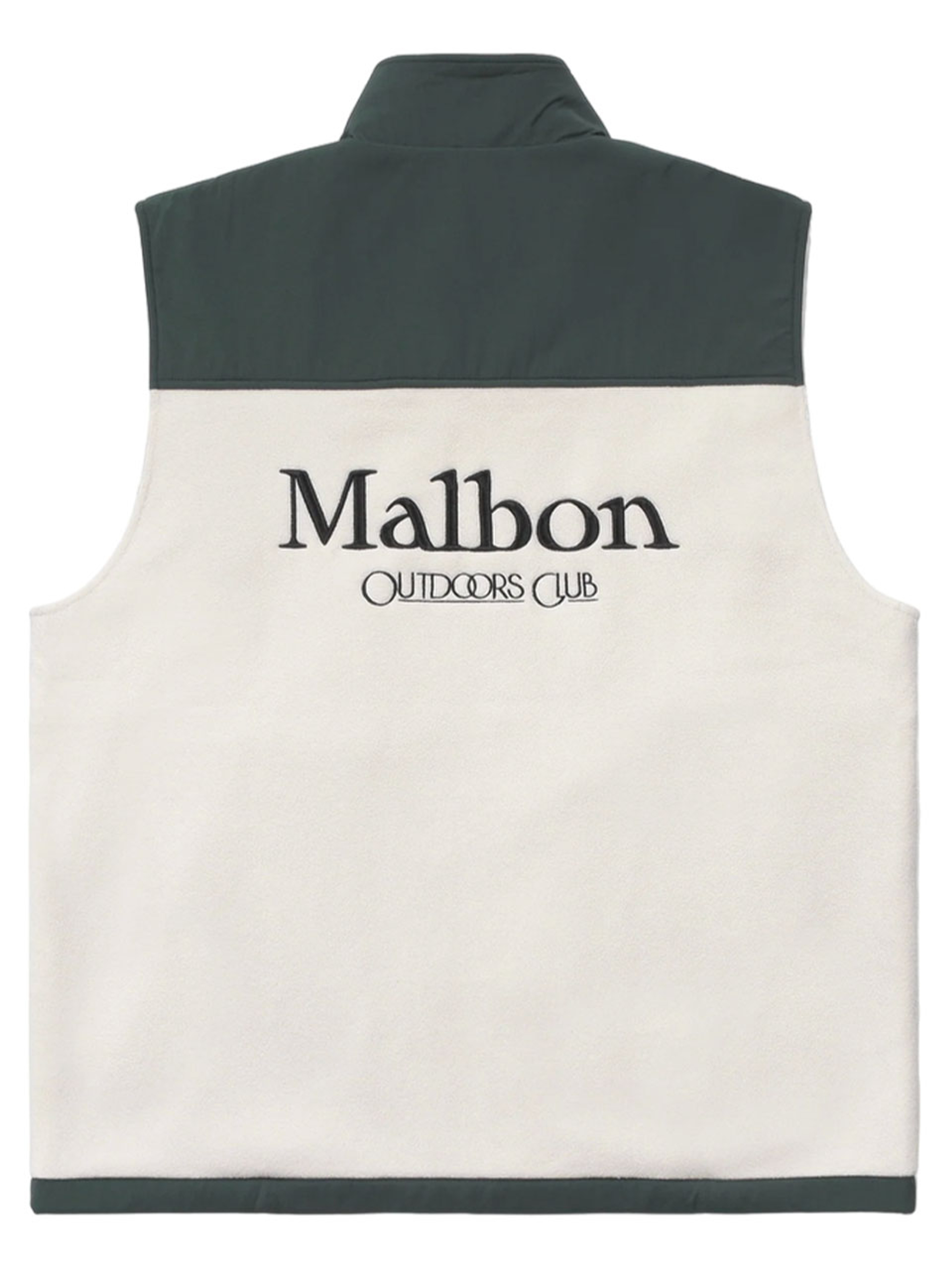 Malbon Backcountry Polar Fleece Vest - Forrest/Ivory