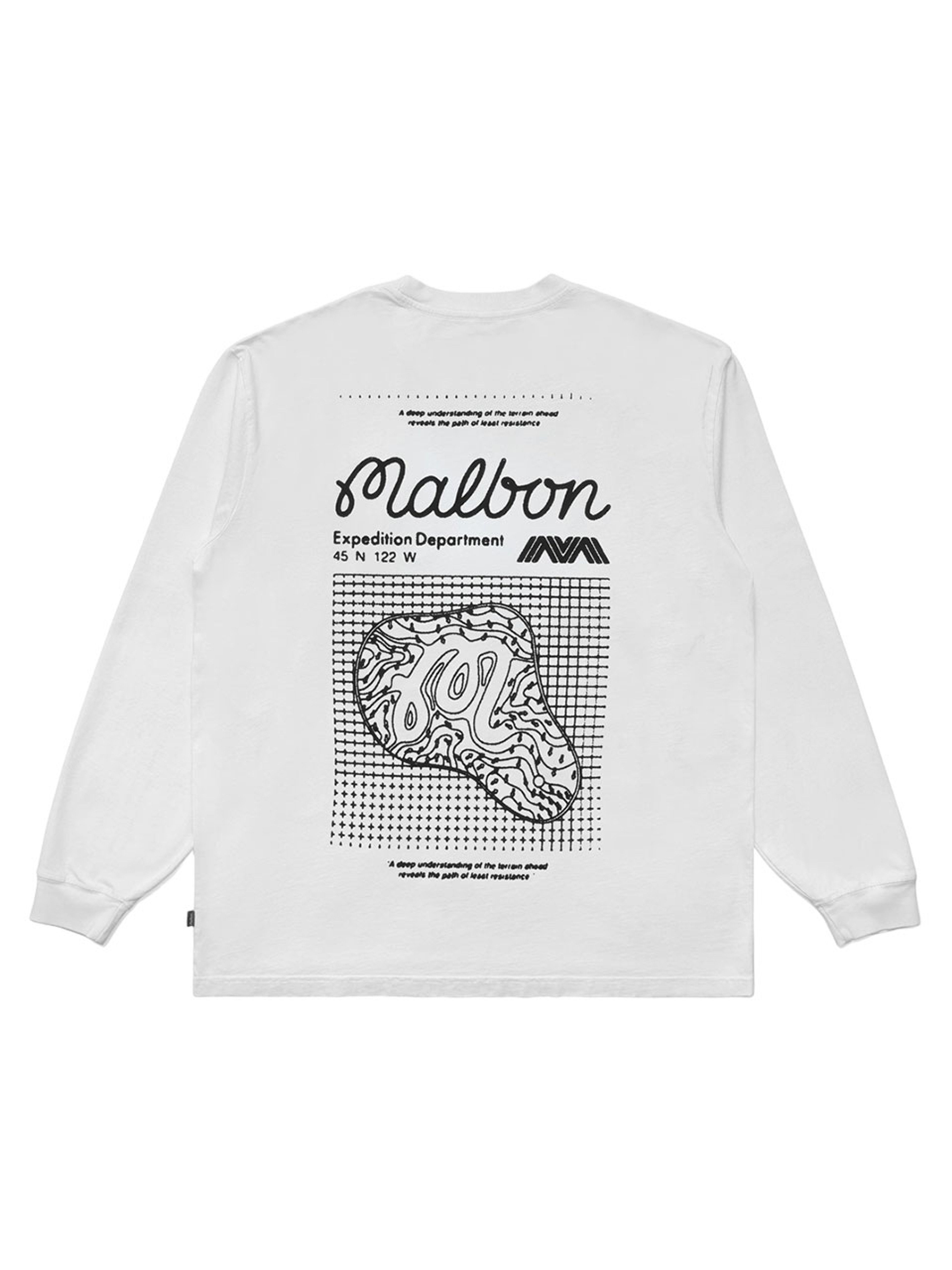 Malbon Undulation Long Sleeve T-shirt - White