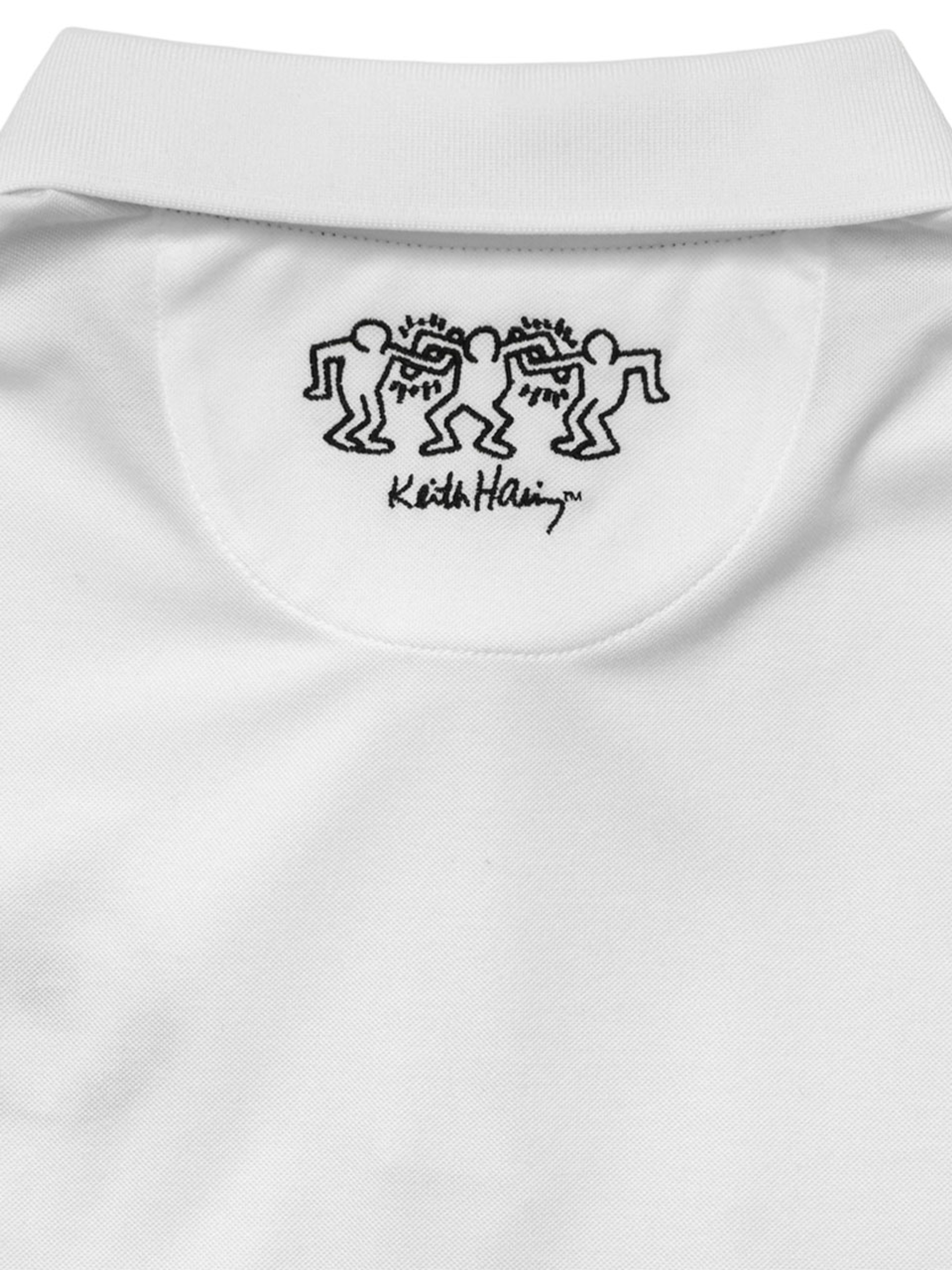 Malbon x Keith Haring Performance Pique Polo - White