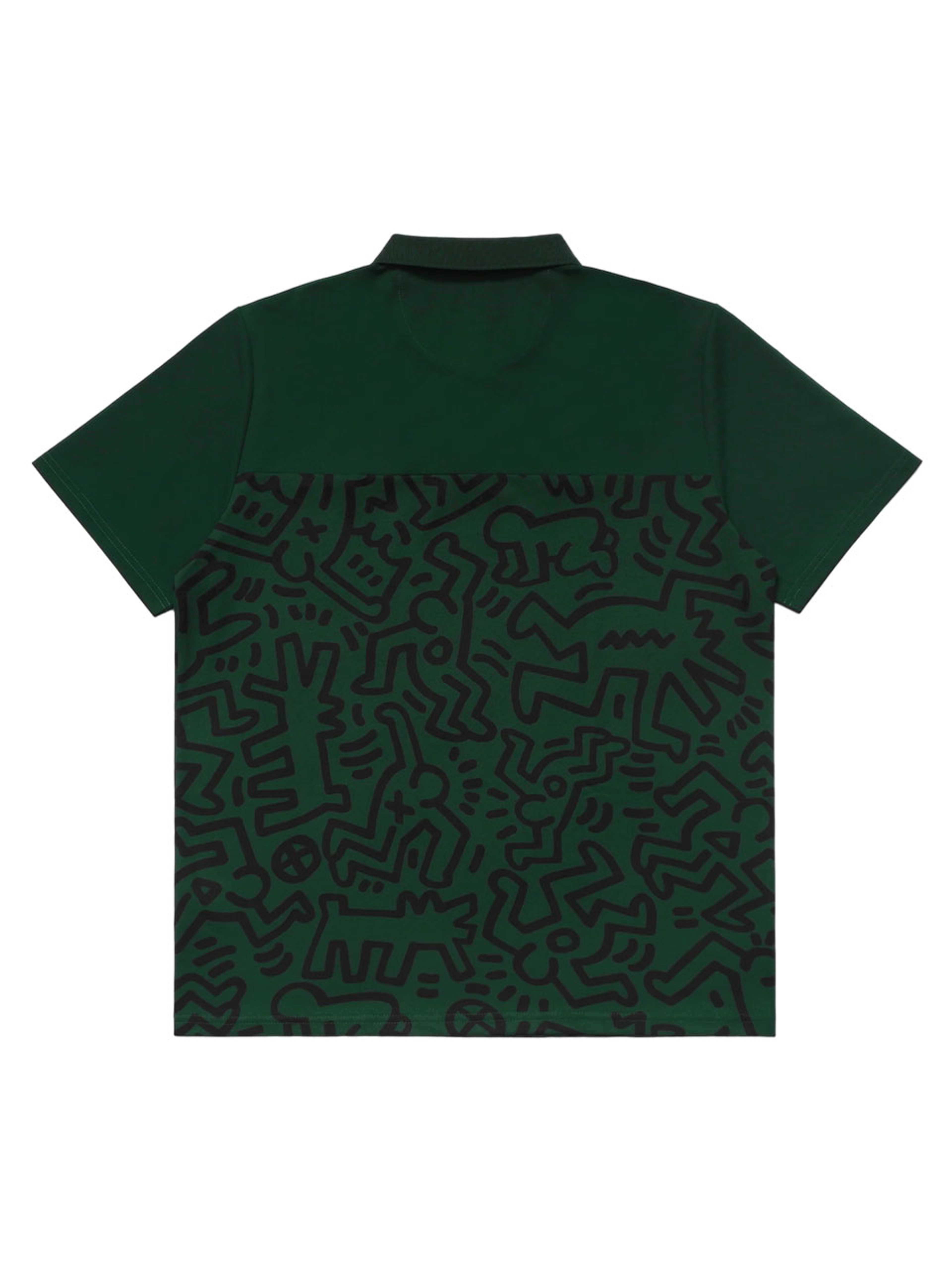 Malbon x Keith Haring Printed Polo - Green