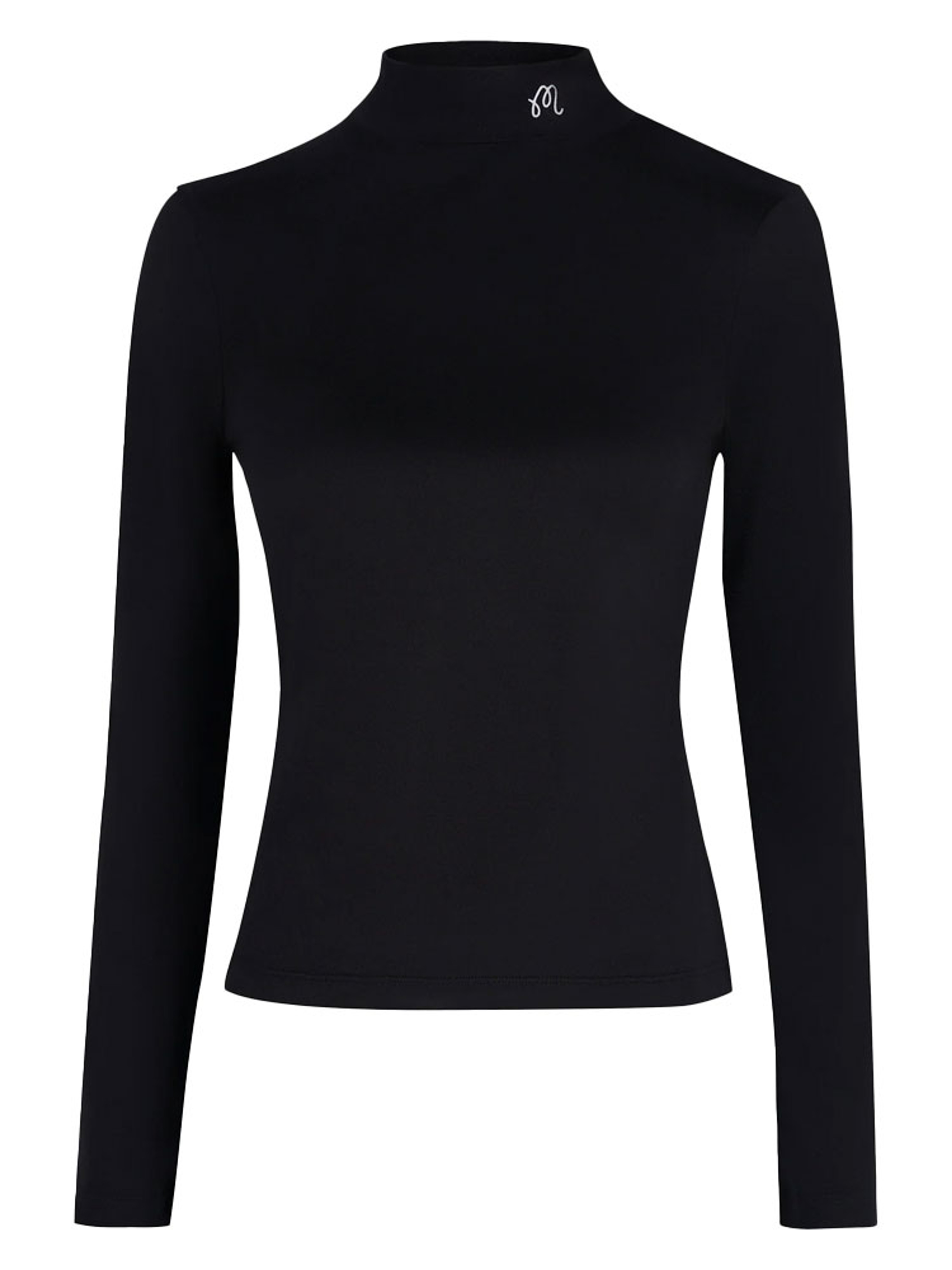 Malbon Womens Rally Long Sleeve Mockneck - Black