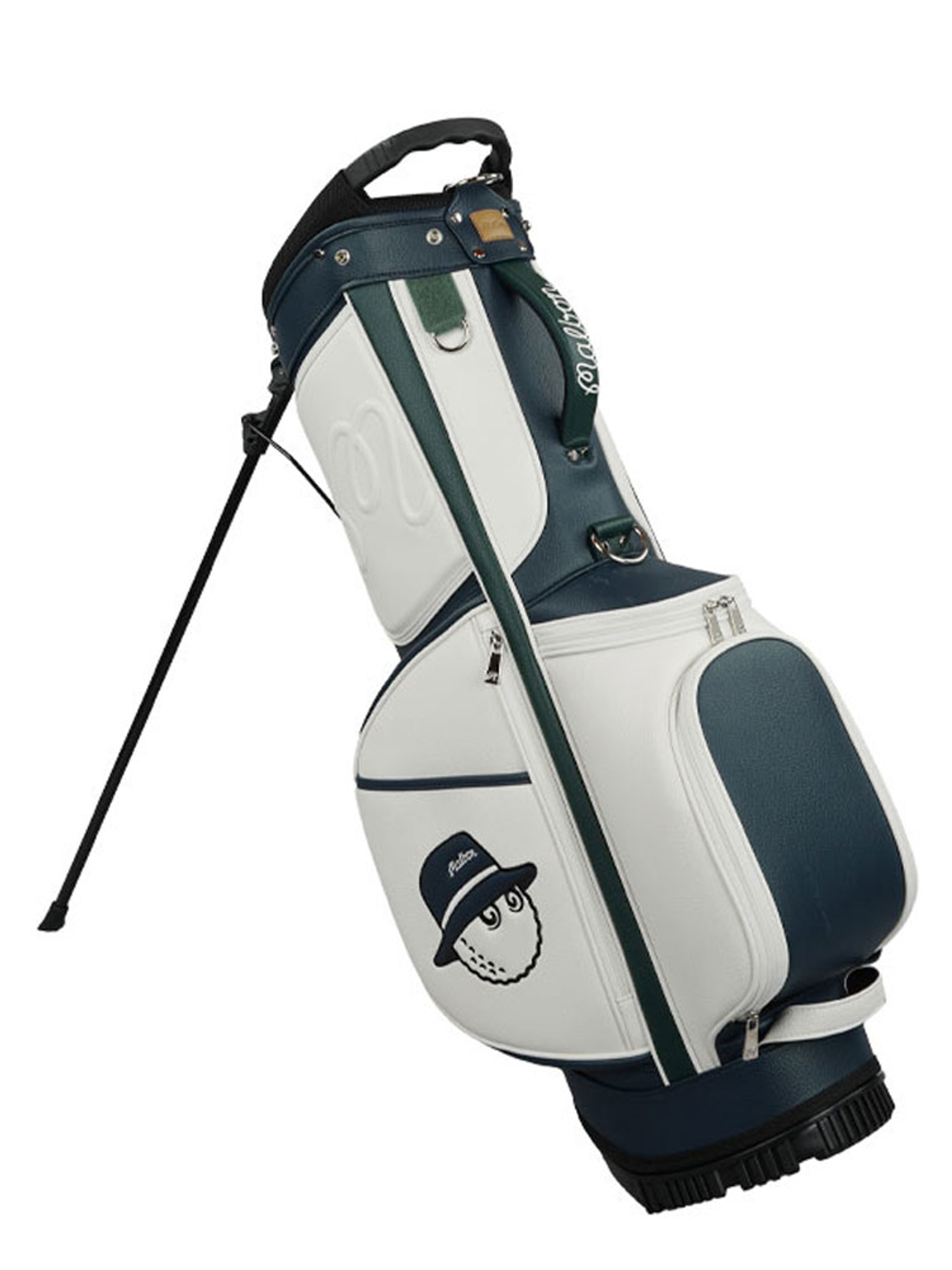 Malbon Evergreen Golf Stand Bag - Evergreen/Navy