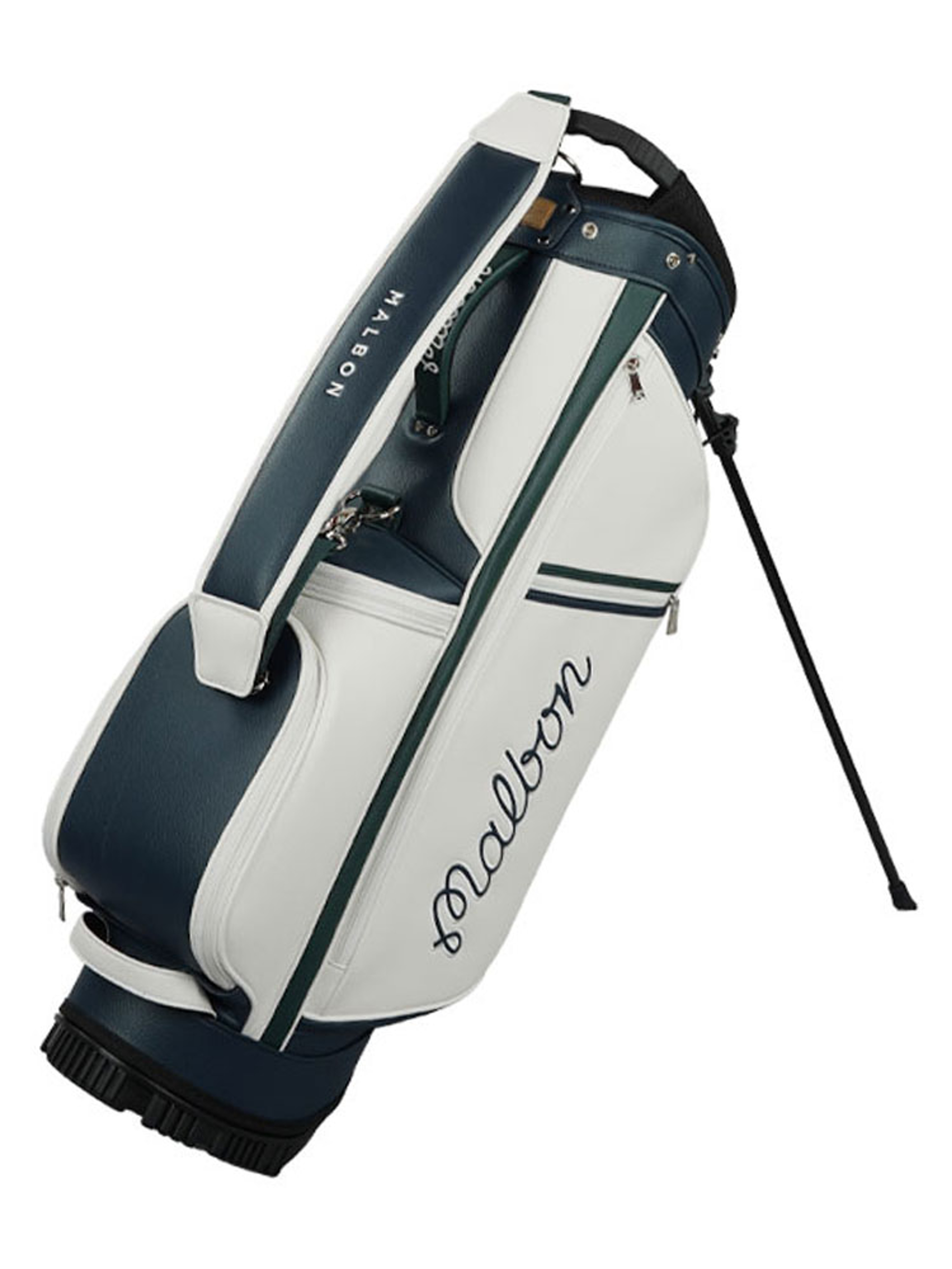 Malbon Evergreen Golf Stand Bag - Evergreen/Navy