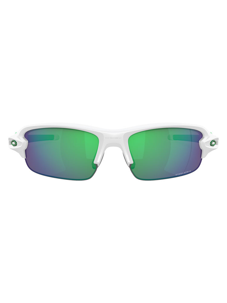 Oakley Flak XXS (Youth Fit) Sunglasses - Matte White w/ Prizm Jade