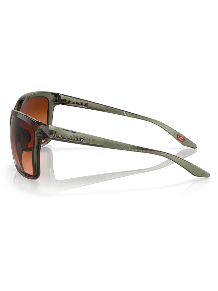 Oakley Wildrye Sunglasses - Polished Transparent w/ Prizm Sapphire Polarised